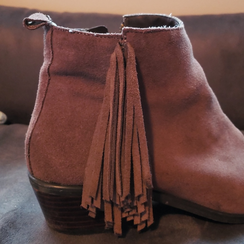 SOLD - Steve Madden Faux Suede Booties
